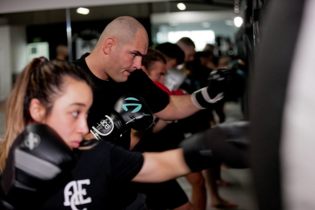 boxing training sessions in action